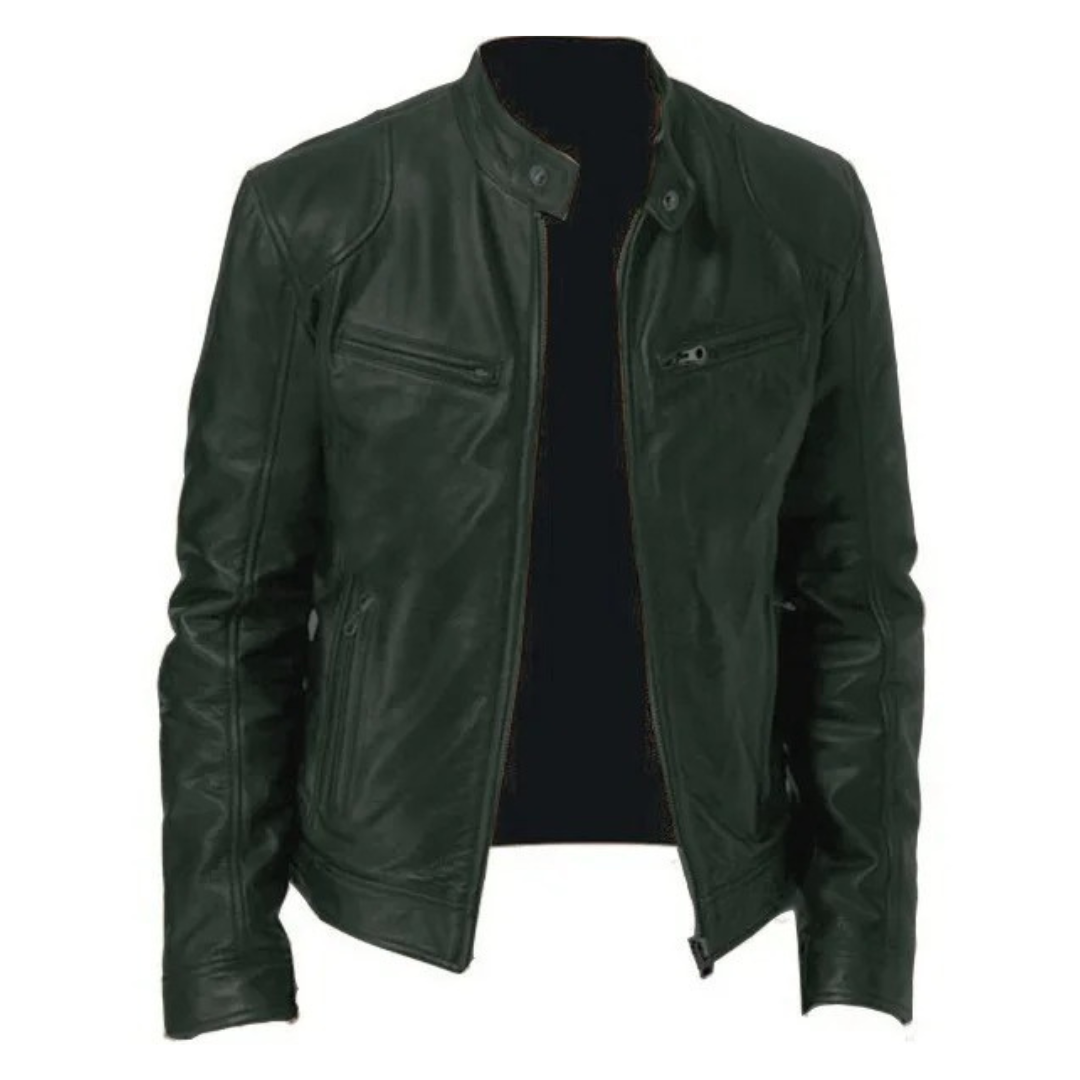 Herren Slim Fit Motorradjacke
