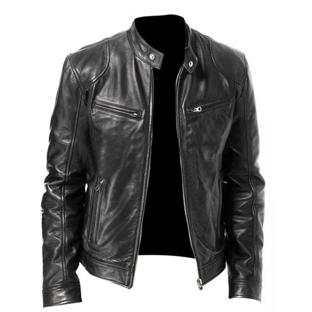 Herren Slim Fit Motorradjacke