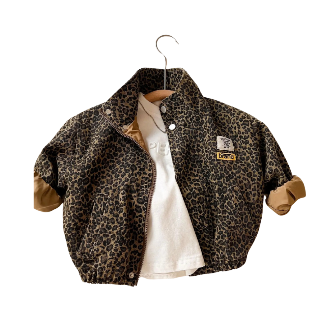Jacke mit Leopardenmuster für Kinder