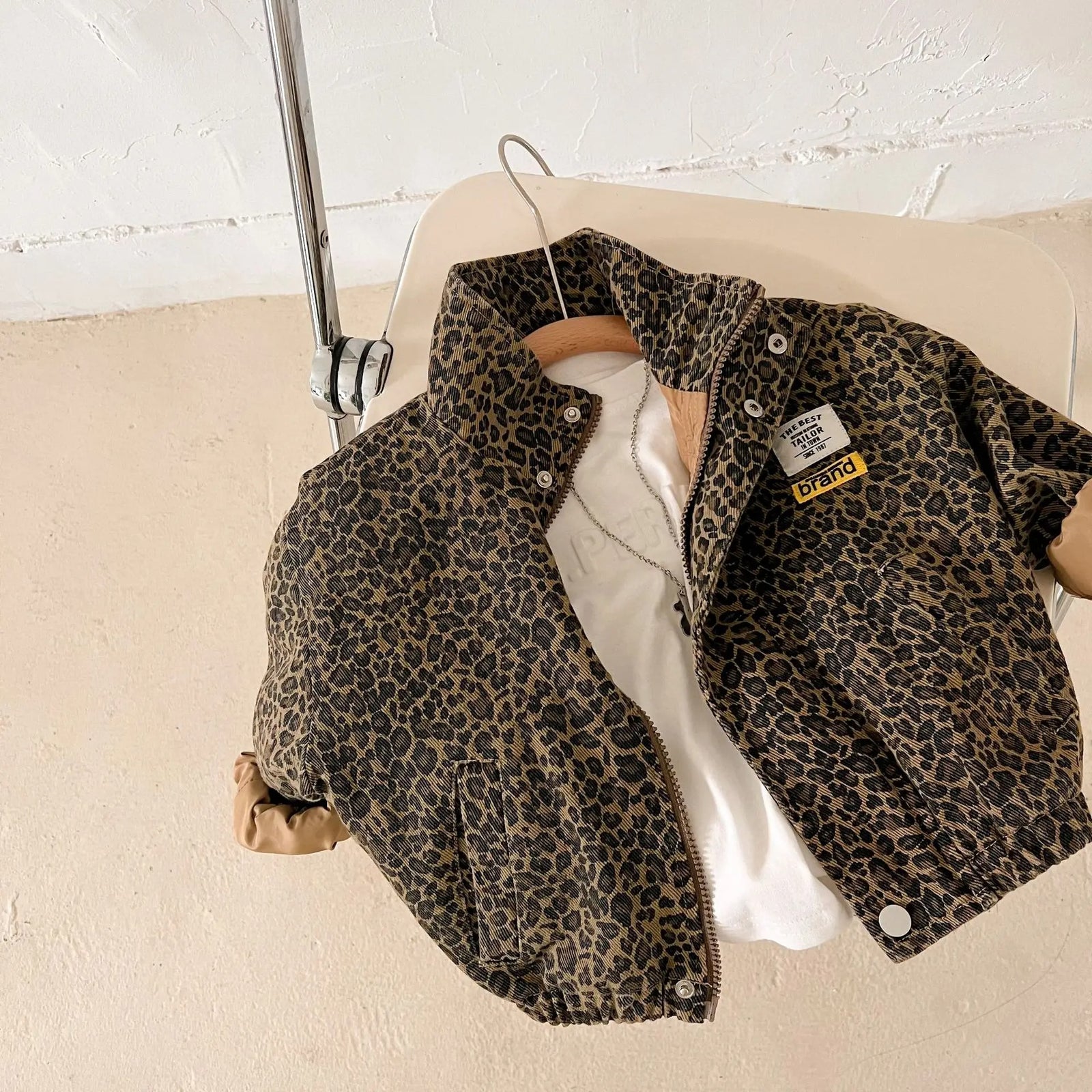 Jacke mit Leopardenmuster für Kinder
