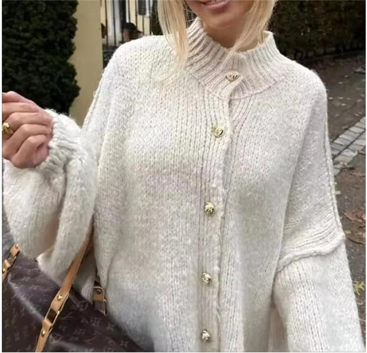 Lässiger weiter Pullover für Frauen