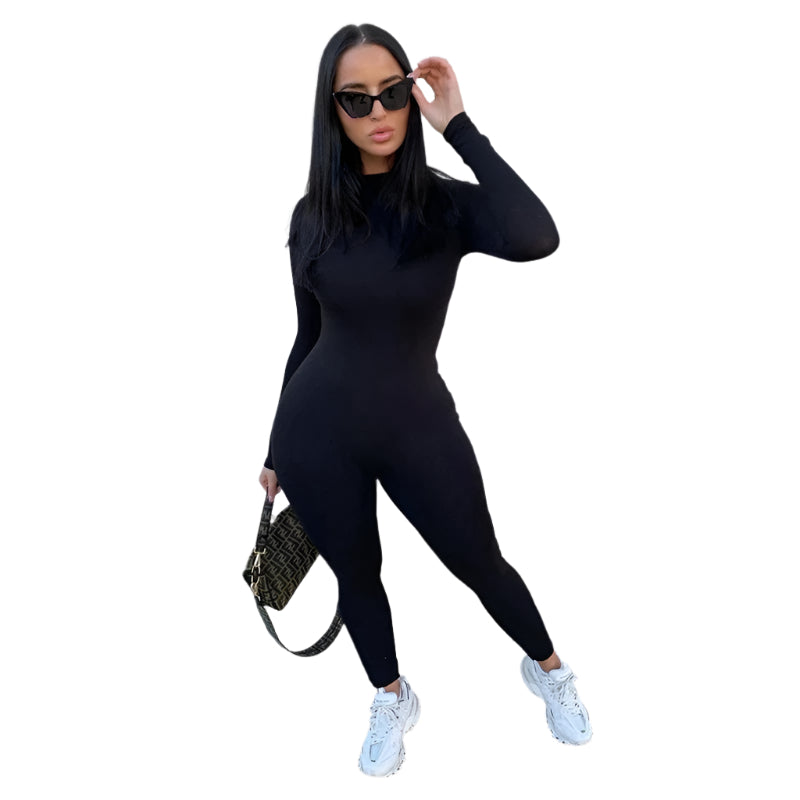 Langärmliger Stretch-Overall für Damen