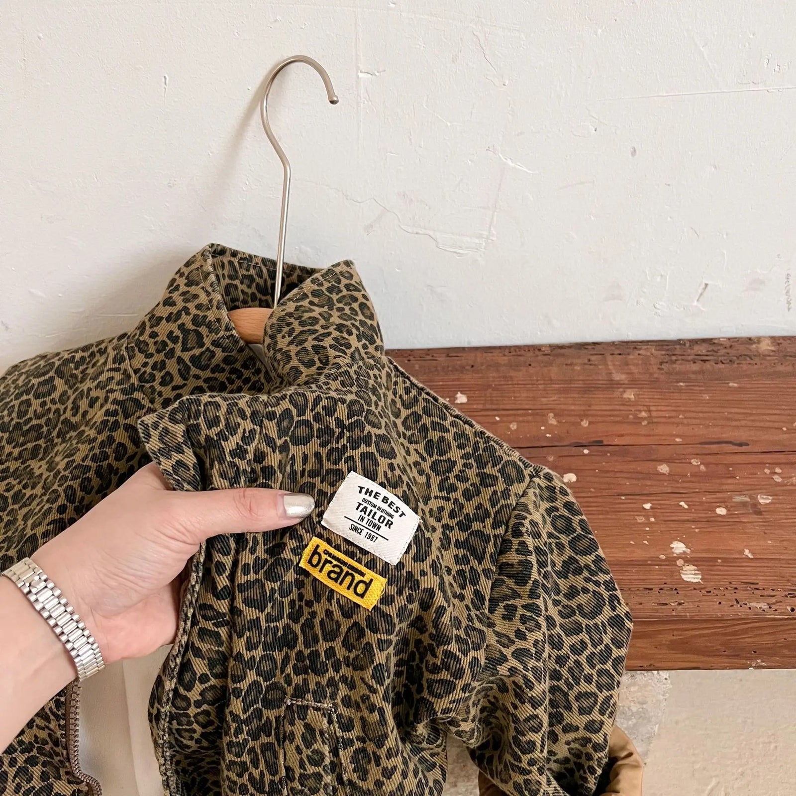 Jacke mit Leopardenmuster für Kinder