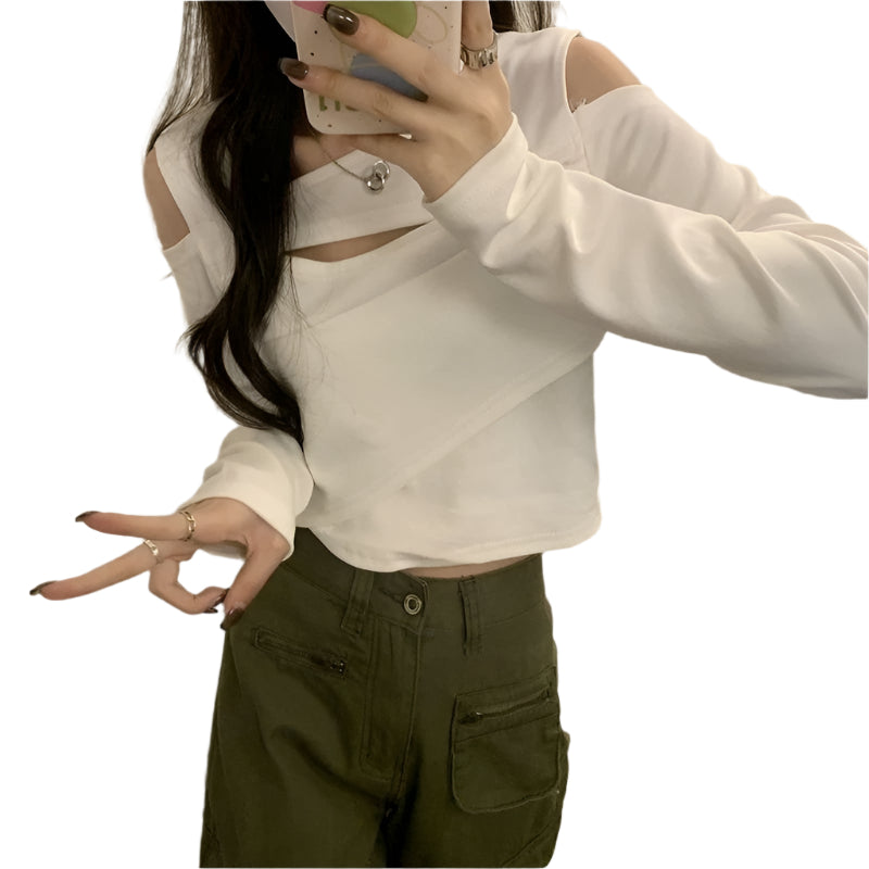 Ausgehöhltes T-Shirt für Frauen