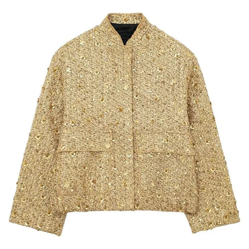 Gold Lose Damen Freizeitjacke