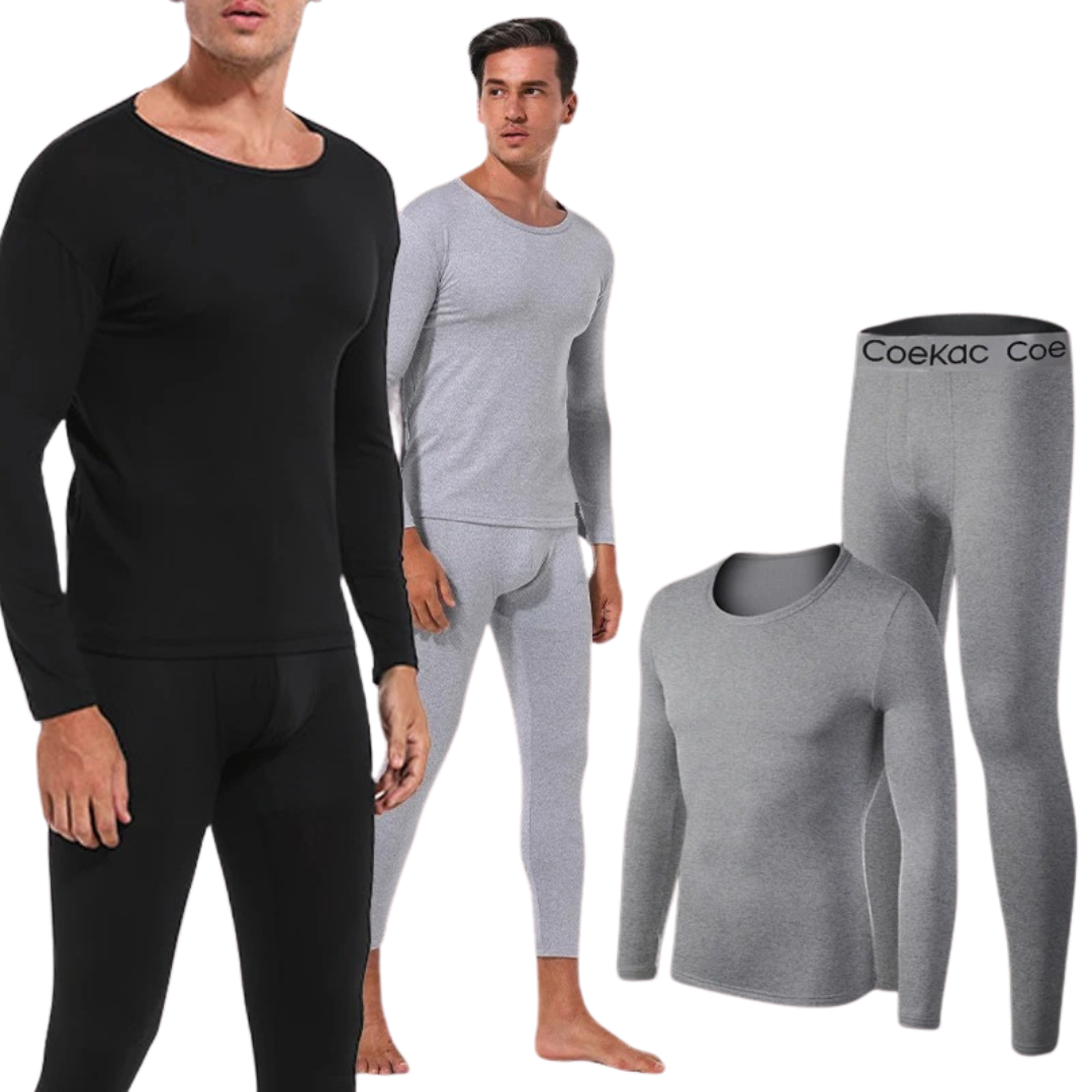 Fleece-Set aus Thermounterhemd und Leggings für Herren