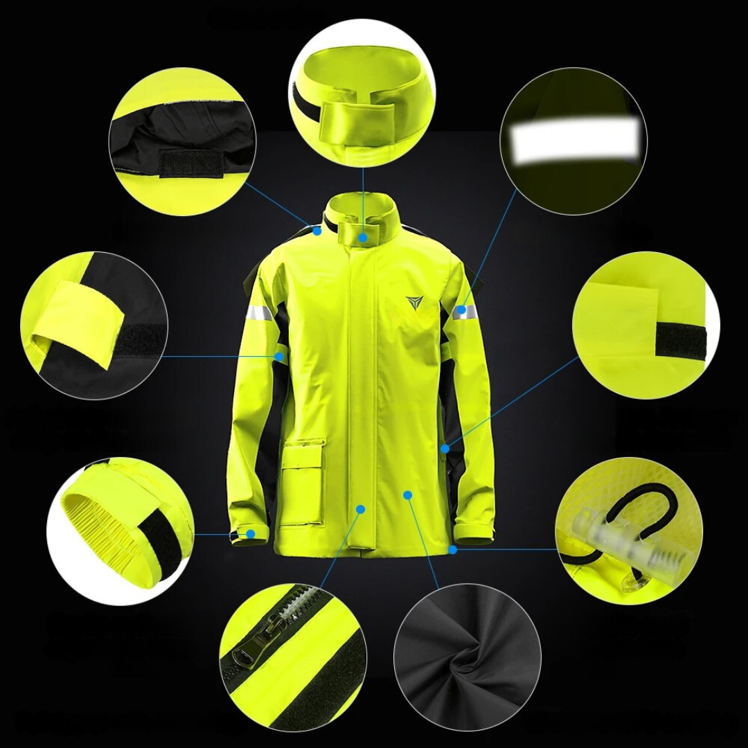 Reflektierende Motorrad-Regenkombi