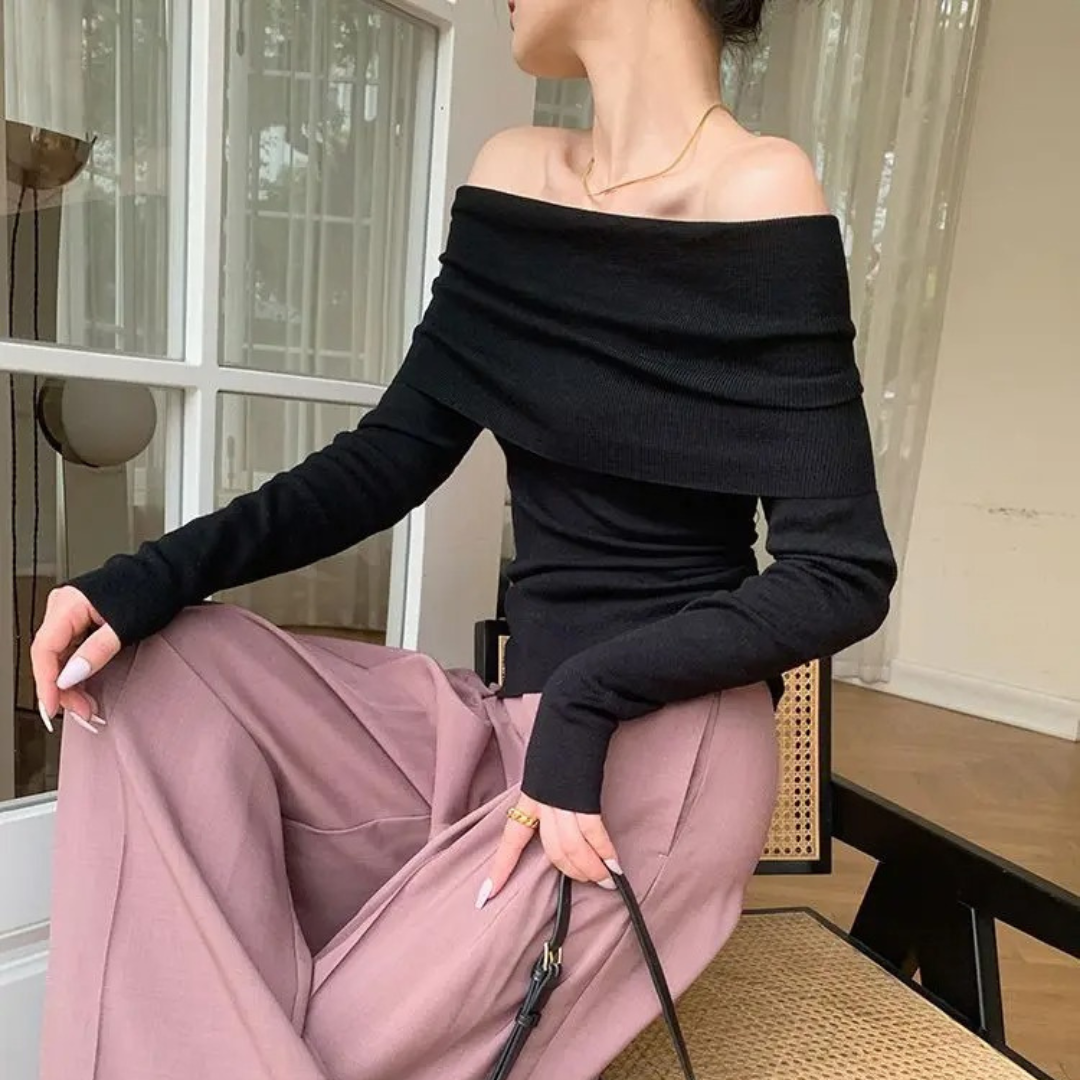 Strickrollkragenpullover für Damen