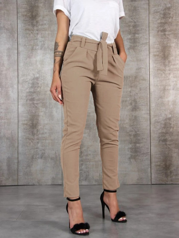 Schlanke Chiffonhose für Frauen