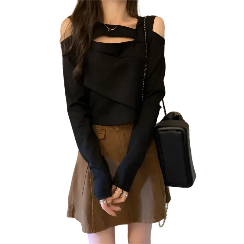 Ausgehöhltes T-Shirt für Frauen