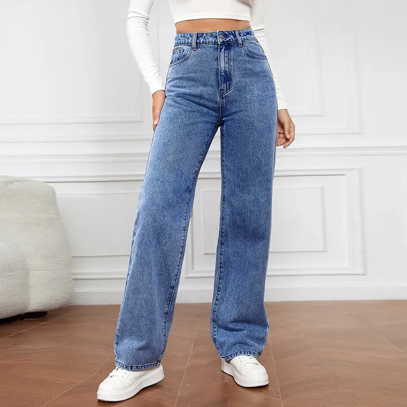 Weite Denim-Jeans für Frauen