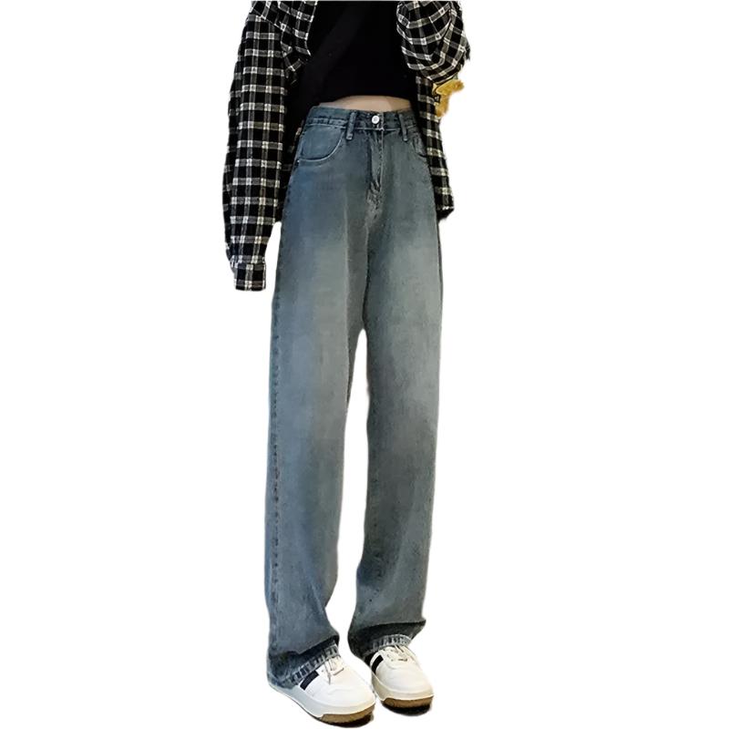 Vintage-Damenjeans mit weitem Bein
