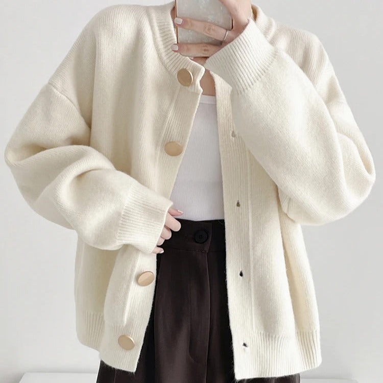 Weiche Damen-Strickjacke