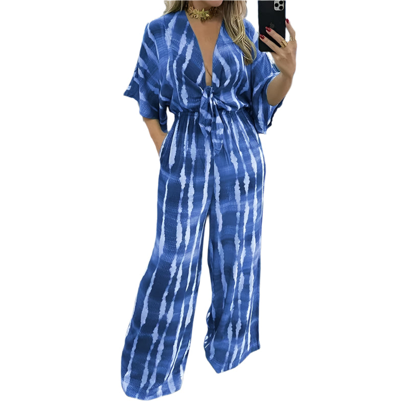 Damenoverall mit Dolmanärmeln und V-Ausschnitt