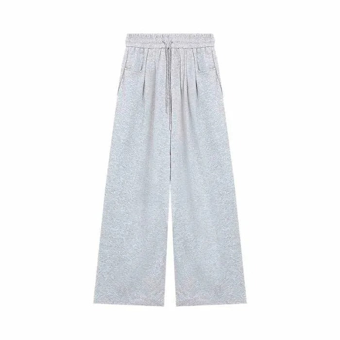 Lässige Damenhose mit weitem Bein