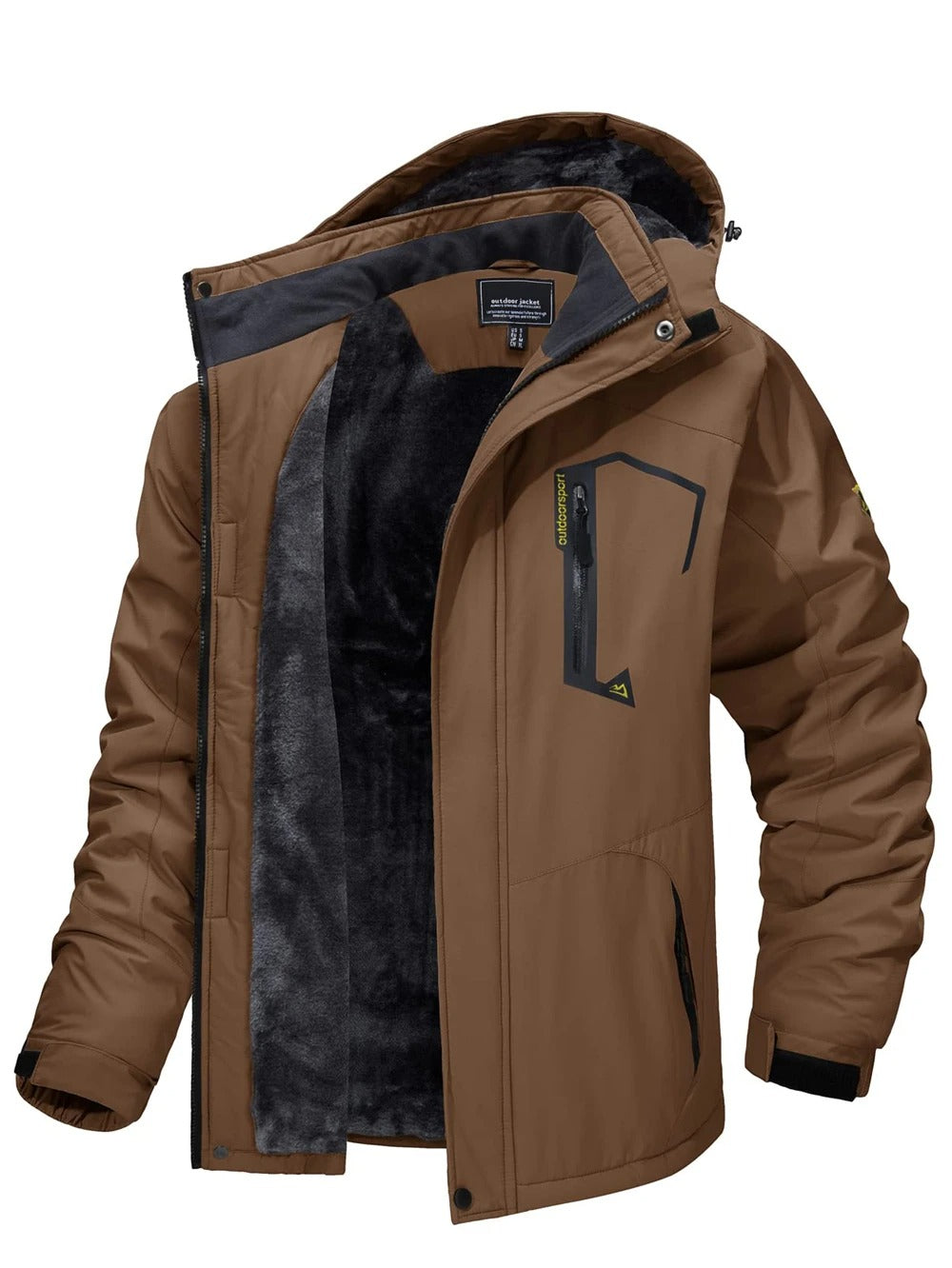 Heren Fleece Skijacke
