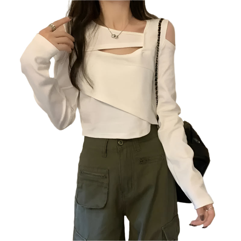 Ausgehöhltes T-Shirt für Frauen