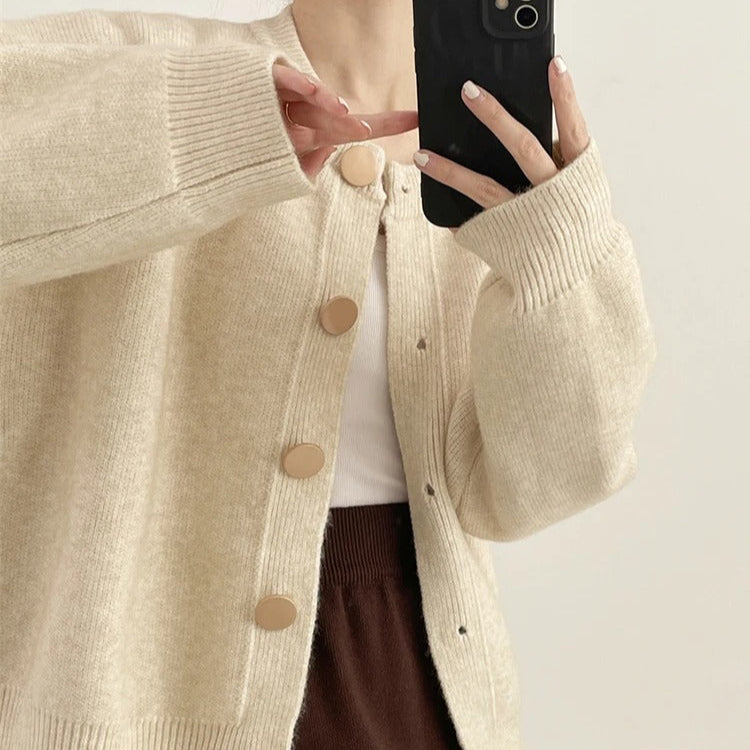 Weiche Damen-Strickjacke