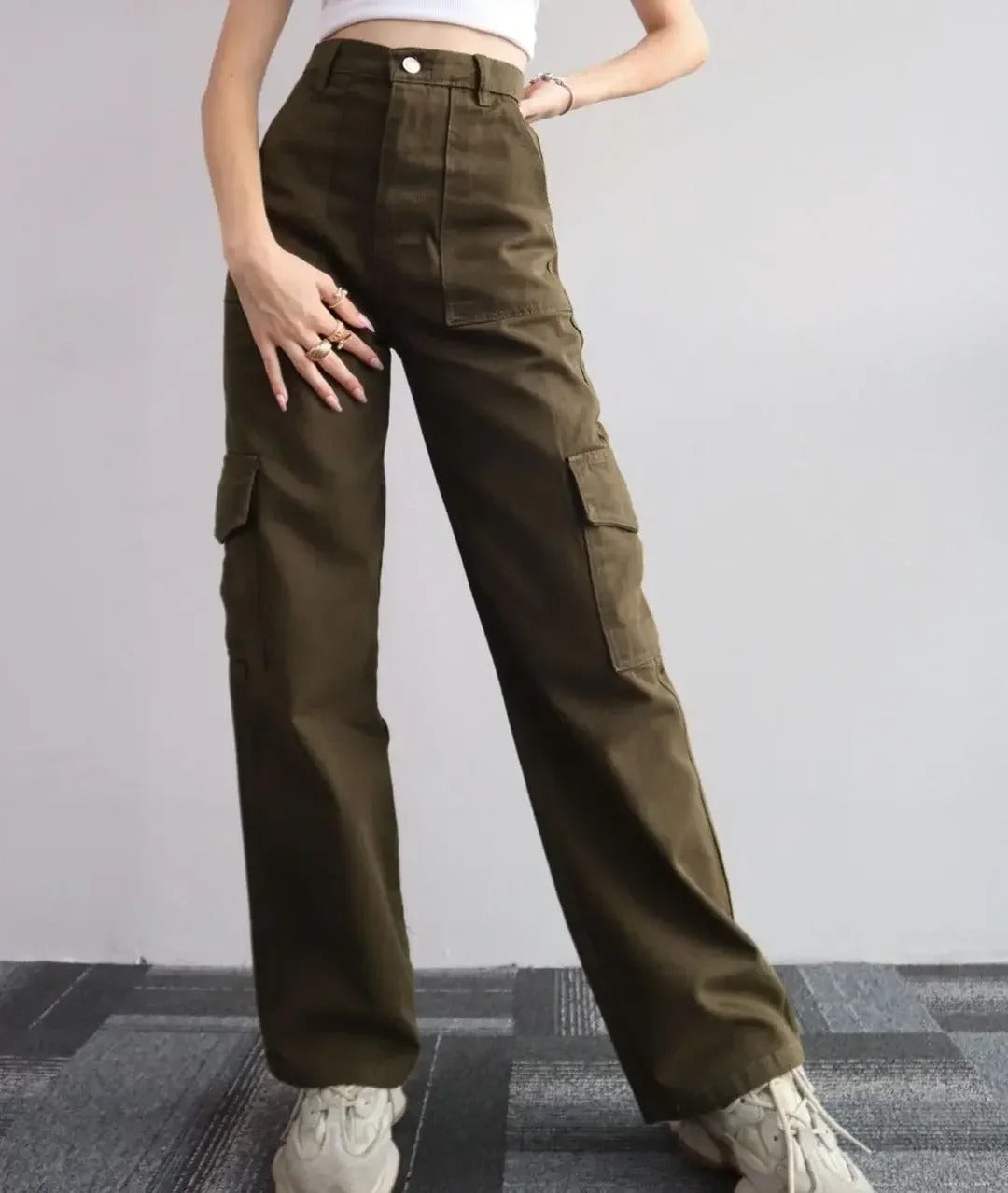 Multi Pocket Cargohose für Damen
