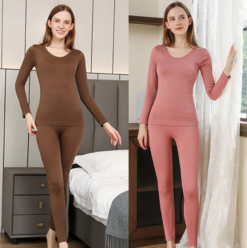 Dünnes langärmeliges Thermohemd für Frauen