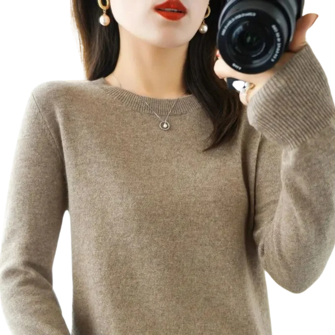 Lässiger Strickpulli für Frauen