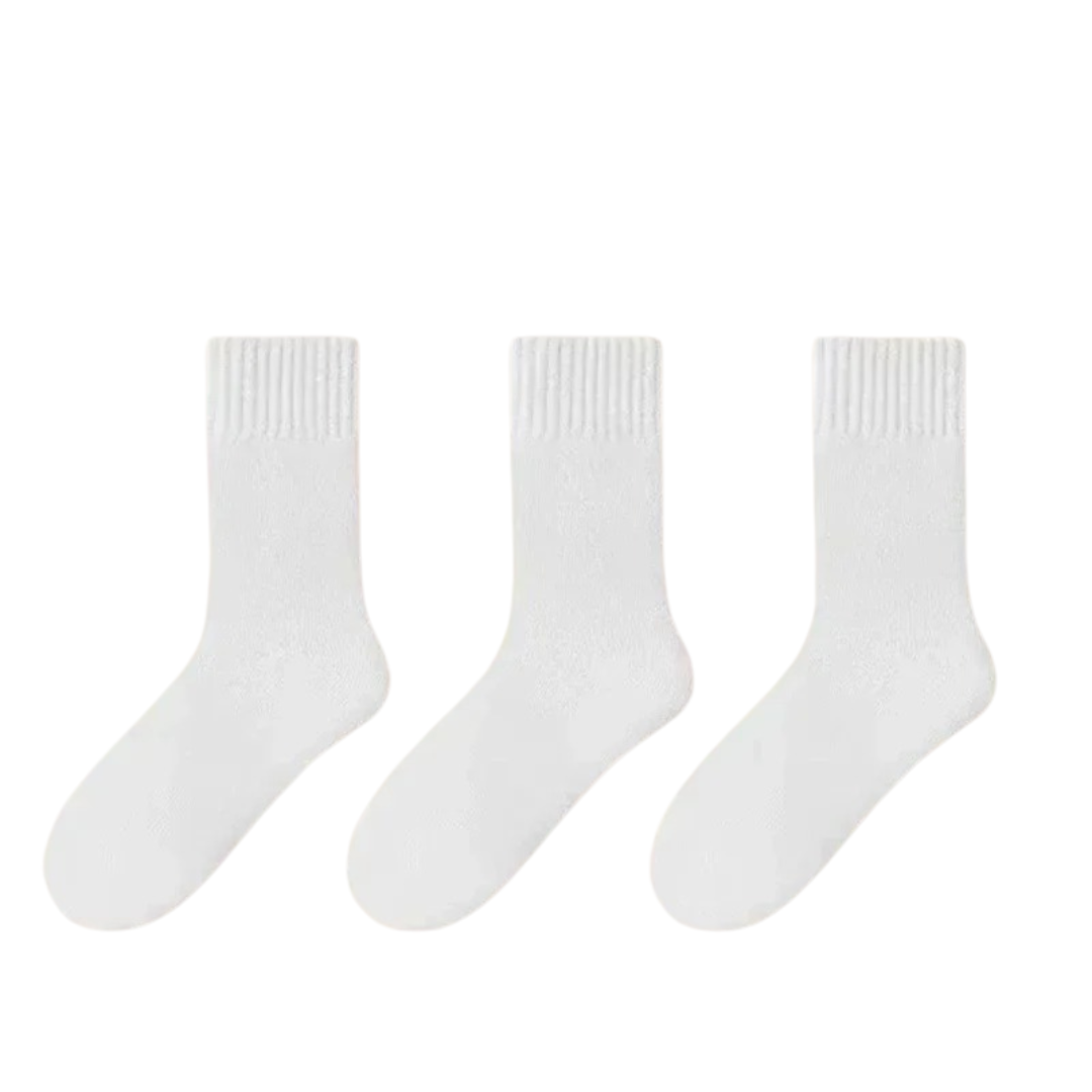 3 Paar dicke Damensocken aus Wolle