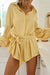Variant image for Damen Jumpsuit Gestreift Baumwolle-Leinen-Mischung Lässig Sommer-11