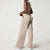 Damen Jumpsuit Luftig Bequem Mit Gürtel Aus Atmungsaktivem Polyester-3