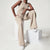 Damen Jumpsuit Luftig Bequem Mit Gürtel Aus Atmungsaktivem Polyester-4
