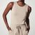 Damen Jumpsuit Luftig Bequem Mit Gürtel Aus Atmungsaktivem Polyester-2