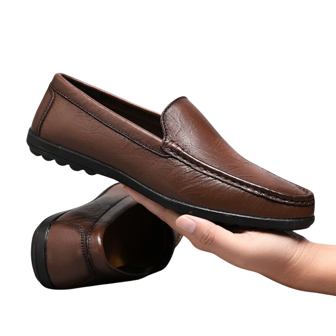 Herren Loafers Eleganter Stil Leder