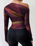 Damen Langarmshirt Elegantes Design Hochwertige Baumwolle-5