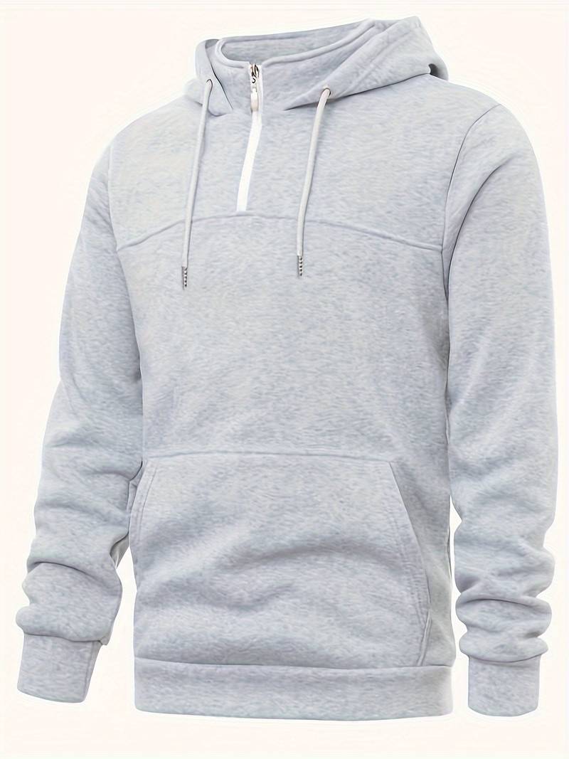 Herren Kapuzenpullover Lässig Baumwolle mit Kängurutasche-4