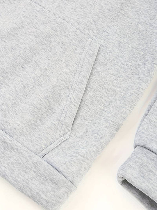 Herren Kapuzenpullover Lässig Baumwolle mit Kängurutasche-5