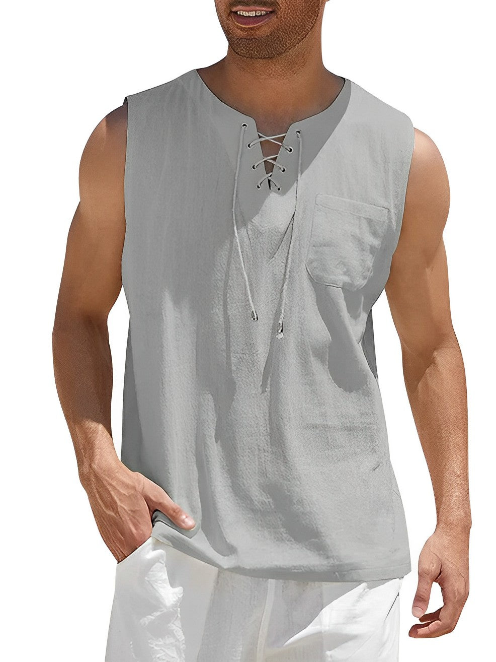 Herren Tanktop Atmungsaktiv Baumwolle Für Sport Und Freizeit 6