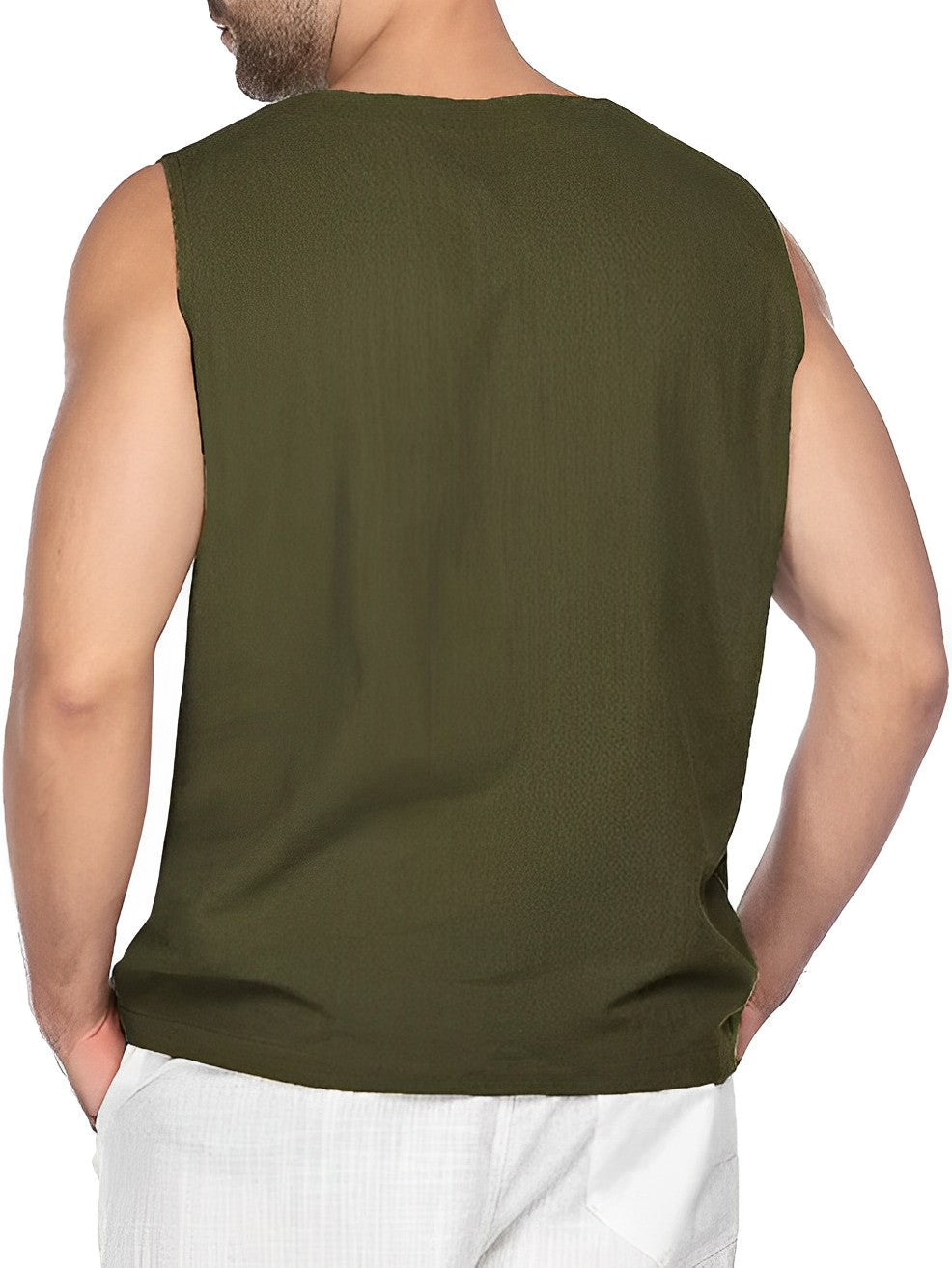 Herren Tanktop Atmungsaktiv Baumwolle Für Sport Und Freizeit 2