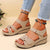 Variant image for Damen Sandalen Schwarz Orthopädisch Bequem Gummi für Sommerschuhe-1