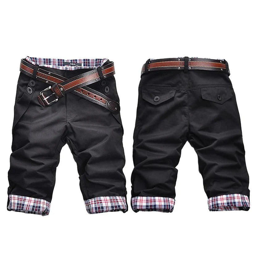 Herren Cargo Shorts Bequemer Schnitt Praktische Taschen 100% Baumwolle-2