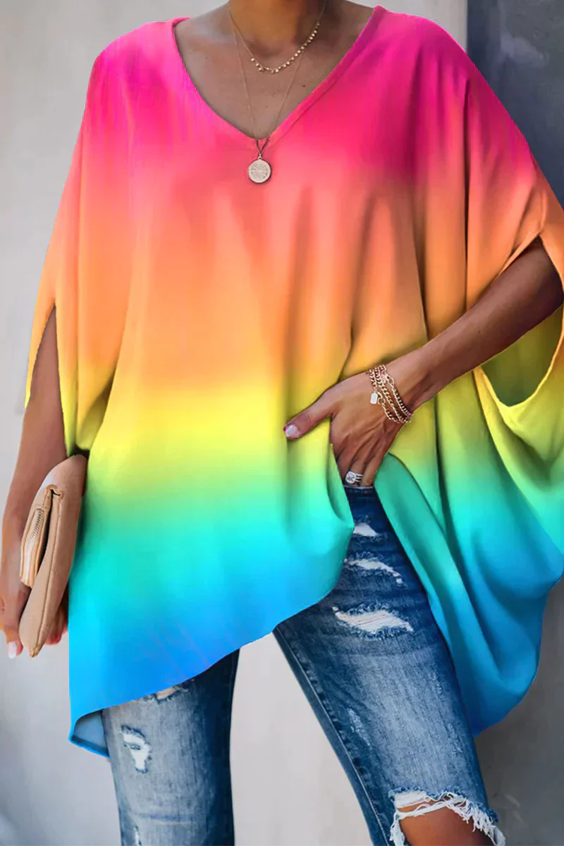 Damenbluse Weit Geschnitten Leicht Fließend Elegante Bluse für Festliche Anlässe-1