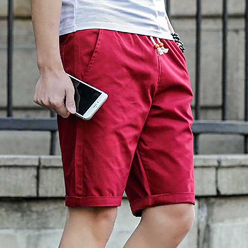 Variant image for Herren Shorts Lässig Baumwolle mit Kordelzug für Bequemen Tragekomfort-43