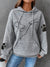 Damen Hoodie Bequemer Fleece Stil Atmungsaktives Material 5