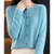Variant image for Damenpullover O-Neck Cardigan 100% Wolle Warmer Pullover für Kalte Tage-19