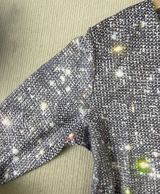 Damen Top Glitzer V-Ausschnitt Lange Ärmel Polyester Spandex 4
