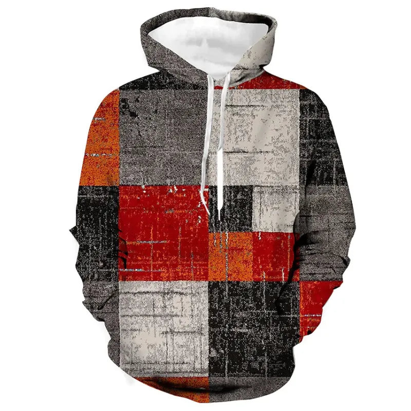 Herren Kapuzenpullover Eleganter Stil 100% Italienische Baumwolle-4
