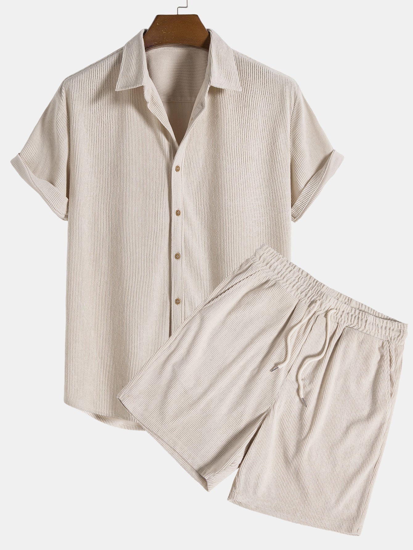 Herren Set 2-teilig Cord Stil Hochwertiges Material für Eleganz und Komfort 1
