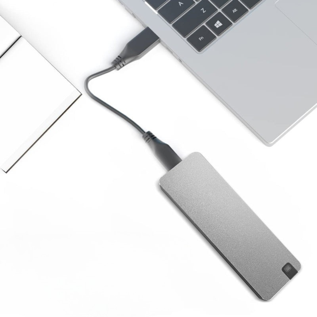 Externe SSD Festplatte USB 3.2 Aluminium Gehäuse Tragbar Stoßfest