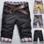 Herren Cargo Shorts Bequemer Schnitt Praktische Taschen 100% Baumwolle-5