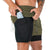 Herren Sportshorts 2-in-1 Mit Feuchtigkeitsregulierung Atmungsaktiv Polyester 3