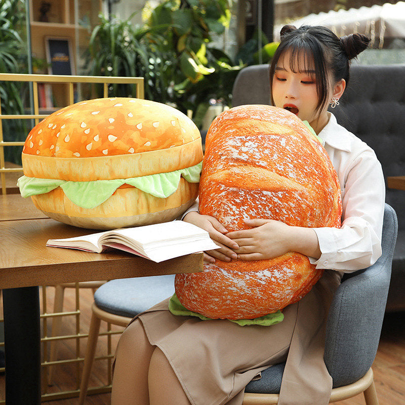 2-in-1 Sitzkissen Stuhl mit Hamburger-Design für Komfort und Entspannung 5