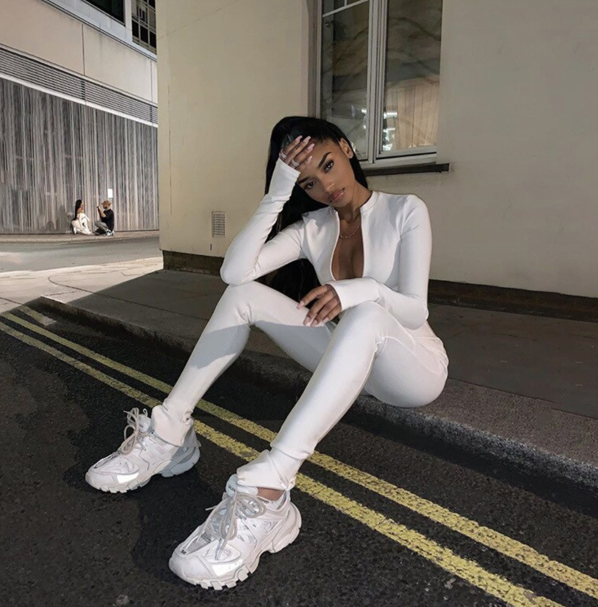 Damen Jumpsuit Festlich Eleganter Bodycon Stil Polyester-4